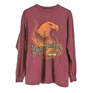 Harley Davidson Tee Men's Size Medium Burgundy Bahamas